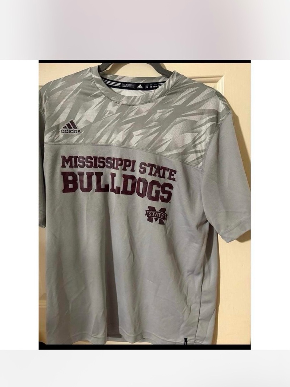 Adidas Mississippi State Bulldogs Climate Control Men’s Tshirt